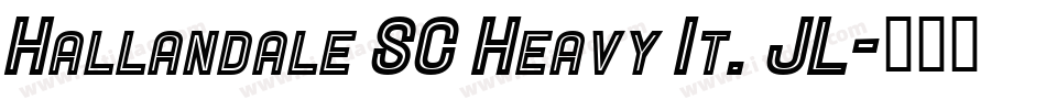 Hallandale SC Heavy It. JL字体转换